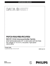 Datasheet P87C51RA2 manufacturer Philips