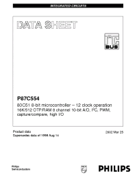 Datasheet P87C554SFAA manufacturer Philips