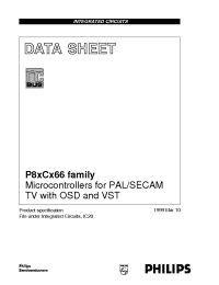 Datasheet P87C766CBA manufacturer Philips