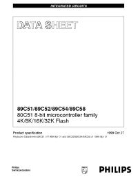 Datasheet P89C54UFAA manufacturer Philips