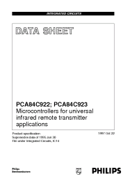 Datasheet PCA84C922A manufacturer Philips