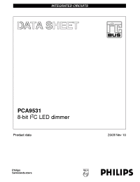 Datasheet PCA9531 manufacturer Philips
