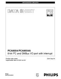 Datasheet PCA9554ATS manufacturer Philips