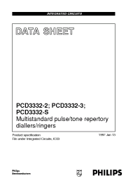 Datasheet PCD3332-S manufacturer Philips