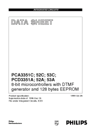 Datasheet PCD3352AT/054/F4 manufacturer Philips