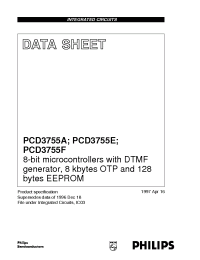 Datasheet PCD3755FP manufacturer Philips