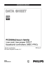 Datasheet PCD50922H manufacturer Philips