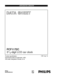Datasheet PCF1172CT manufacturer Philips