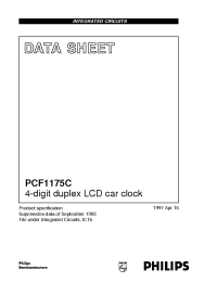 Datasheet PCF1175CU manufacturer Philips