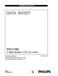Datasheet PCF1178C manufacturer Philips