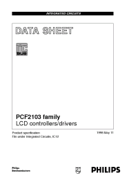 Datasheet PCF2103 manufacturer Philips