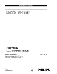 Datasheet PCF2104L manufacturer Philips