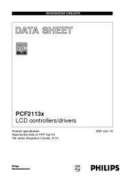 Datasheet PCF2113DH/F1 manufacturer Philips