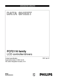 Datasheet PCF2114AU/10 manufacturer Philips