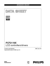 Datasheet PCF2119SU manufacturer Philips