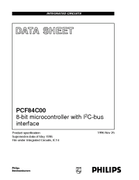 Datasheet PCF84C00T manufacturer Philips
