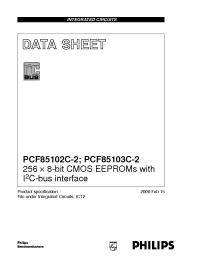 Datasheet PCF85102C-2P manufacturer Philips
