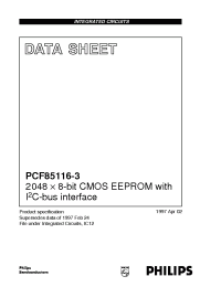 Datasheet PCF85116-3T manufacturer Philips
