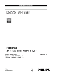 Datasheet PCF8531U manufacturer Philips