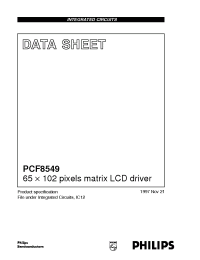 Datasheet PCF8549U/2 manufacturer Philips