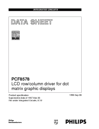 Datasheet PCF8578 manufacturer Philips