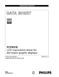 Datasheet PCF8578U/2 manufacturer Philips