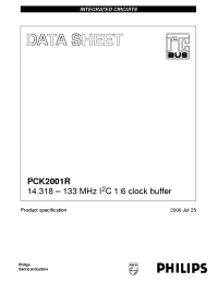 Datasheet PCK2001R manufacturer Philips