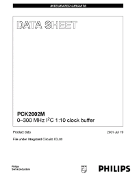 Datasheet PCK2002MPW manufacturer Philips