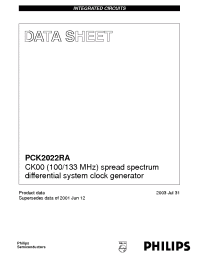 Datasheet PCK2022RA manufacturer Philips