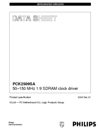 Datasheet PCK2509SA manufacturer Philips