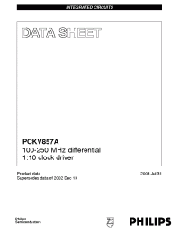 Datasheet PCKV857A manufacturer Philips