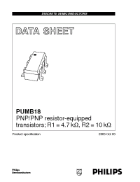 Datasheet PUMB18 manufacturer Philips