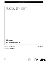 Datasheet PZ3064I15BC manufacturer Philips