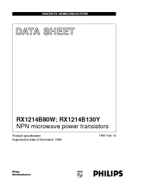 Datasheet RX1214B130Y manufacturer Philips