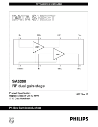 Datasheet SA5200D manufacturer Philips