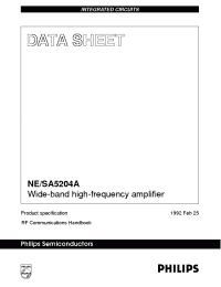 Datasheet SA5204A manufacturer Philips