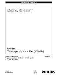Datasheet SA5211D manufacturer Philips
