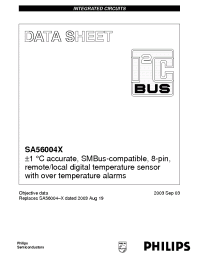 Datasheet SA56004 manufacturer Philips
