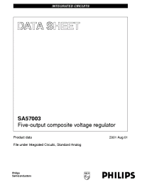 Datasheet SA57004 manufacturer Philips