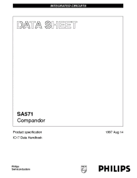 Datasheet SA571D manufacturer Philips