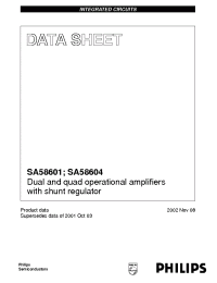 Datasheet SA58604D manufacturer Philips