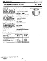 Datasheet SA602AN manufacturer Philips
