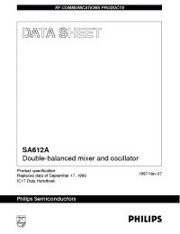 Datasheet SA612 manufacturer Philips