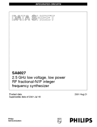Datasheet SA8027 производства Philips