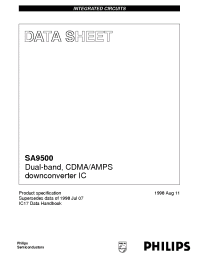 Datasheet SA9500 manufacturer Philips