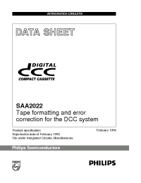 Datasheet SAA2022 manufacturer Philips