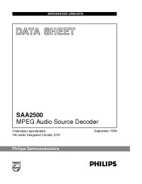 Datasheet SAA2500H manufacturer Philips
