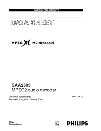 Datasheet SAA2503 manufacturer Philips
