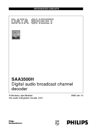 Datasheet SAA3500H manufacturer Philips