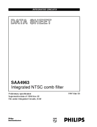 Datasheet SAA4963T manufacturer Philips